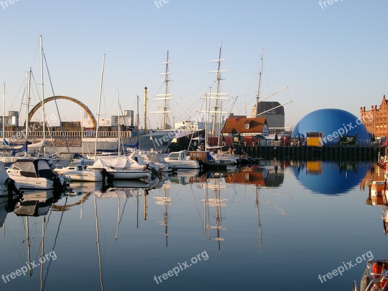 Port Sailing Vessel Masts Boats Ship