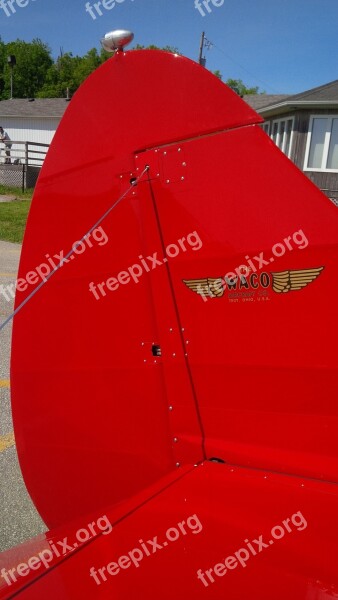 Waco Aircraft Rudder Biplane Free Photos