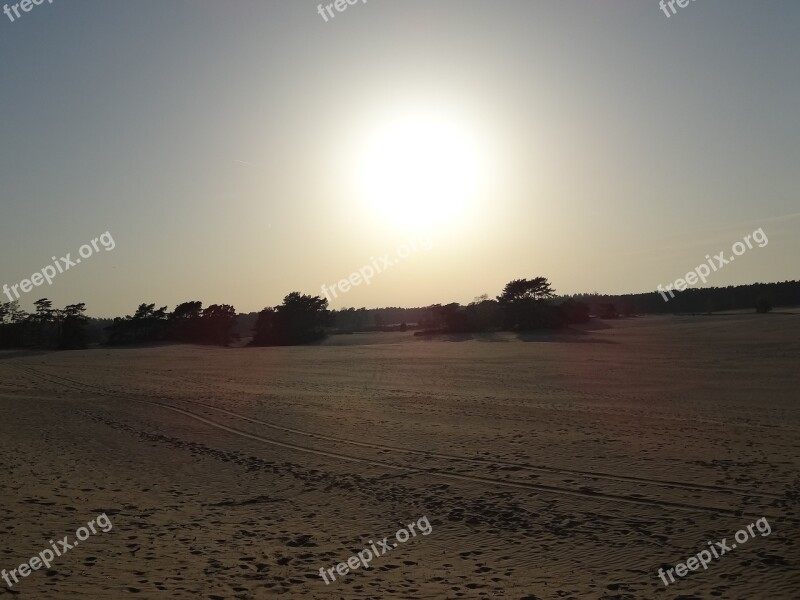 Nature Netherlands View Landscape Sunset