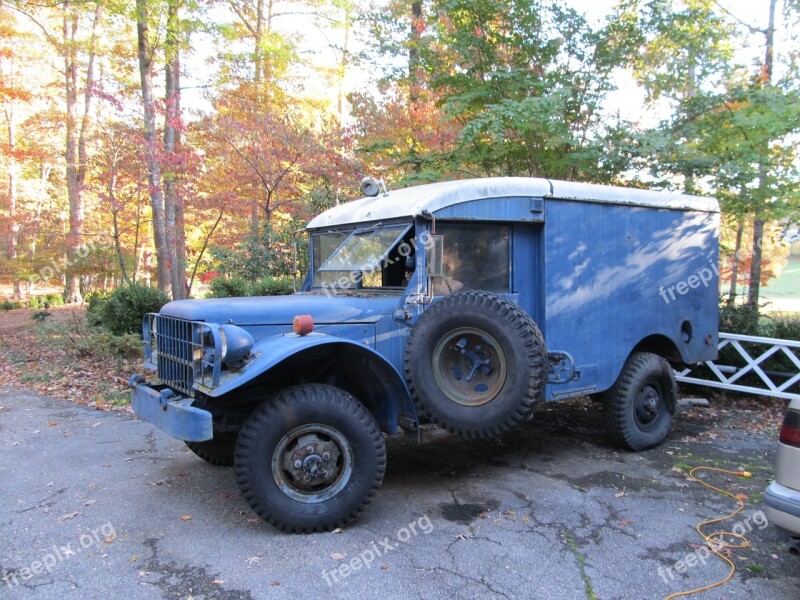 Old Vintage Jeep Retro Antique