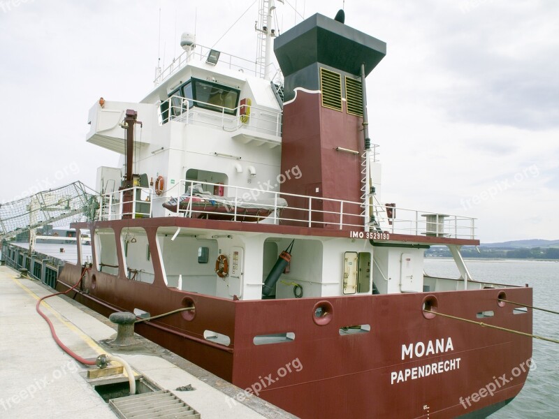 Cargo Ship Port Ribadeo Lugo Free Photos