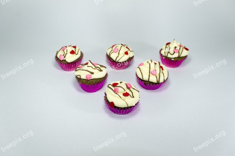 Cupcake Food Chocolate Rosa Pink