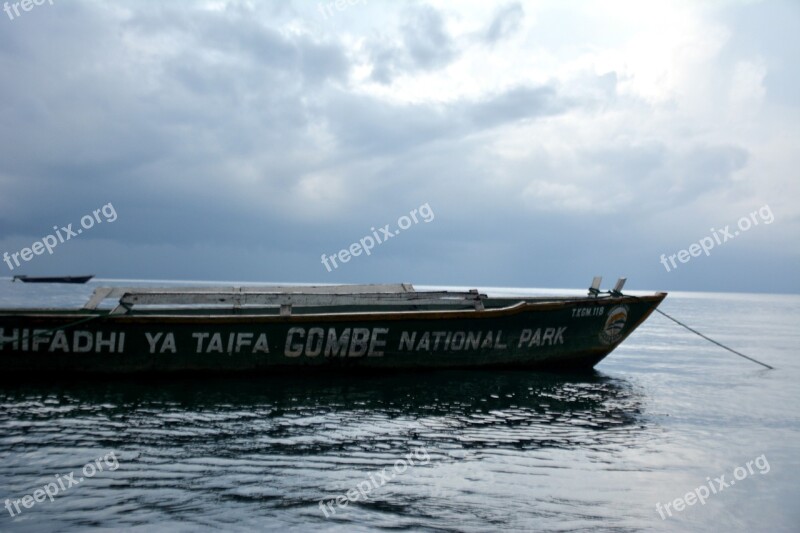 Boat Tanzania Landscape Lake Free Photos