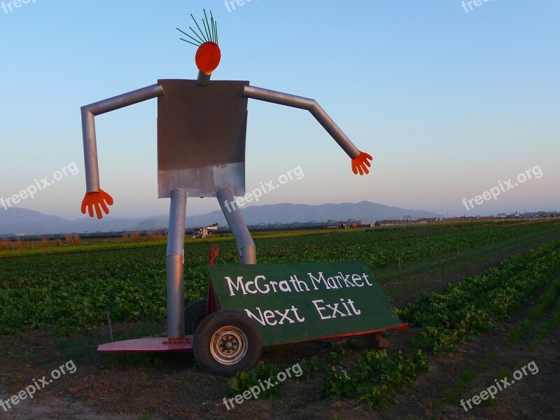 Farm Sculpture Agriculture Field Statue