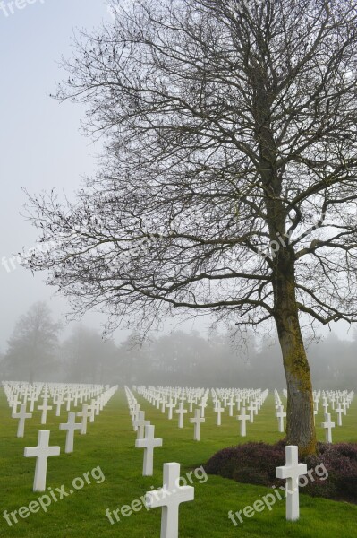 Cemetery American Cemetery Landing Soldier D Day