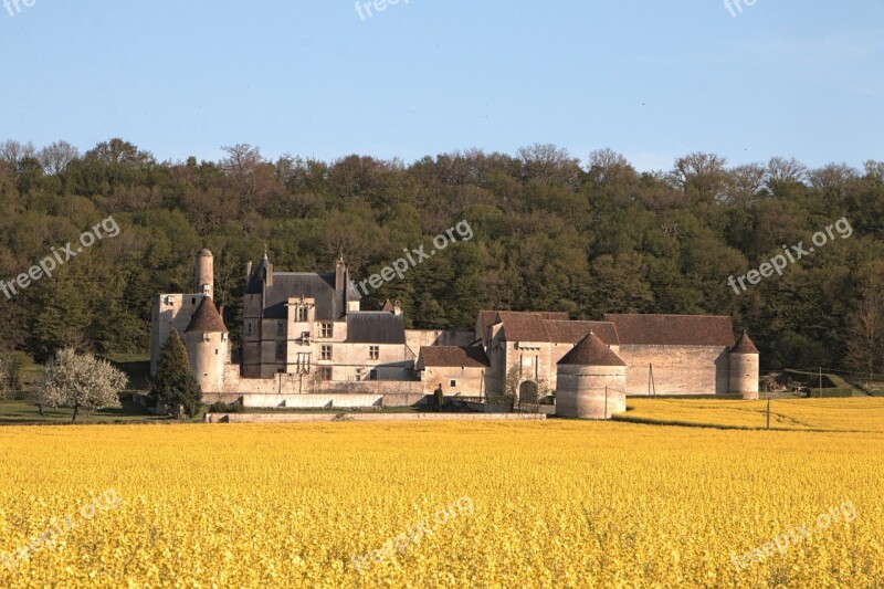 Field Burgundy Farm Culture The Nivernais Canal