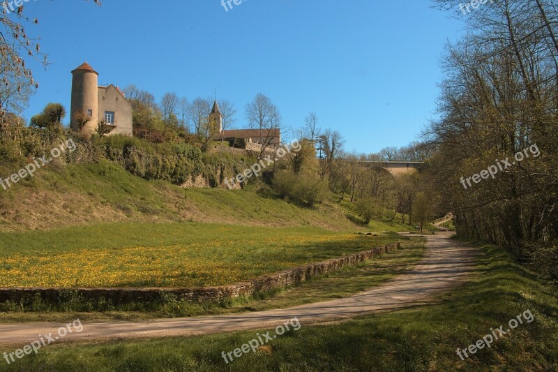 Stone-perthuis Village Burgundy Site Path