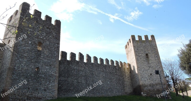 Castle Torre Medieval Walls Fortification