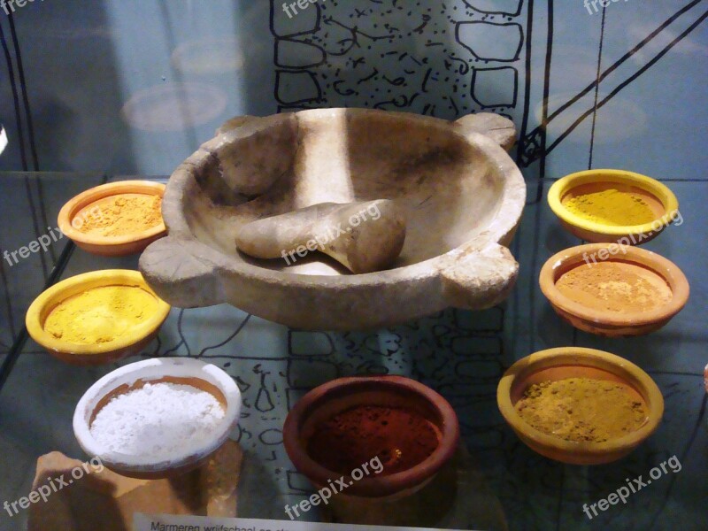 Ceramics Pottery Bowl Pigment Rub