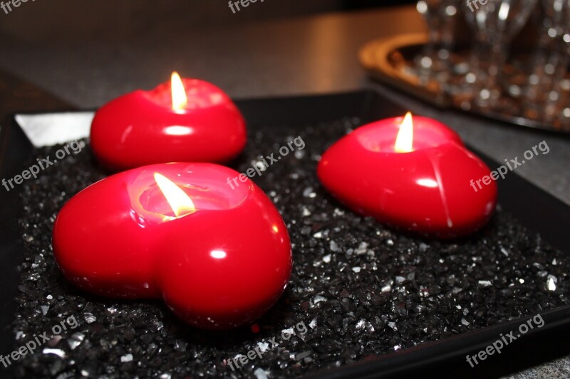 Candle Red Romance Decoration Romantic