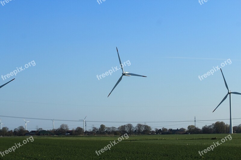 Wind Turbines Wind Energy Wind Power Dithmarschen Wind Park