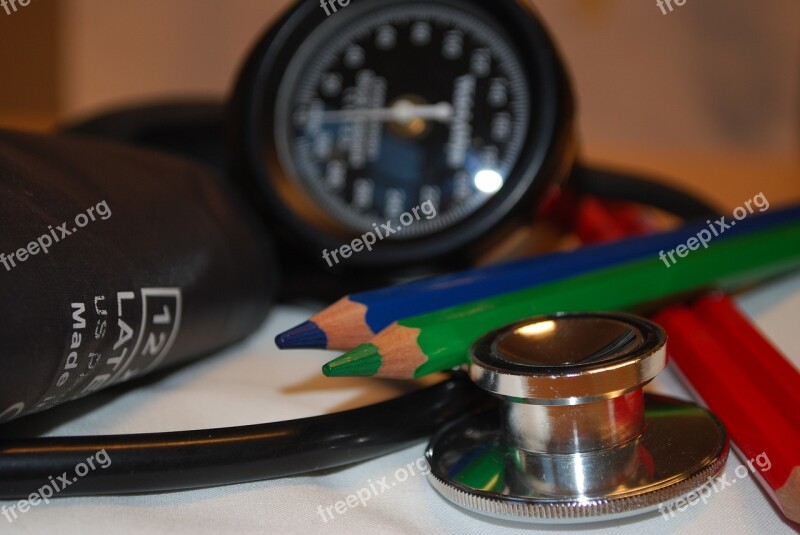 Care Blood Pressure Medicine Stethoscope Pens