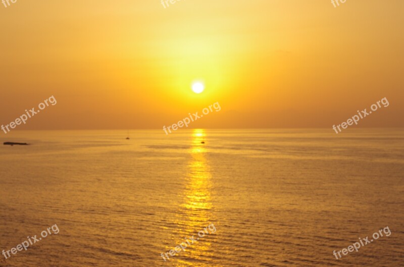 Sunset Sea Sunset Boats Sunset Free Photos