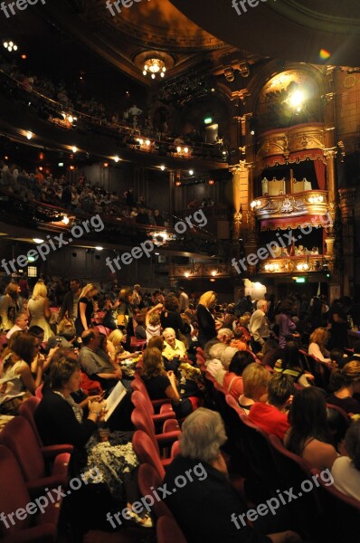 London Palladium Theater Audience Performance Auditorium