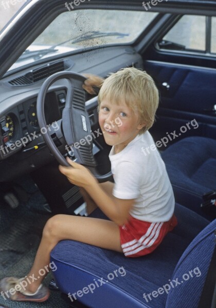 Child Boy Auto Child Car Drives The Child Tax