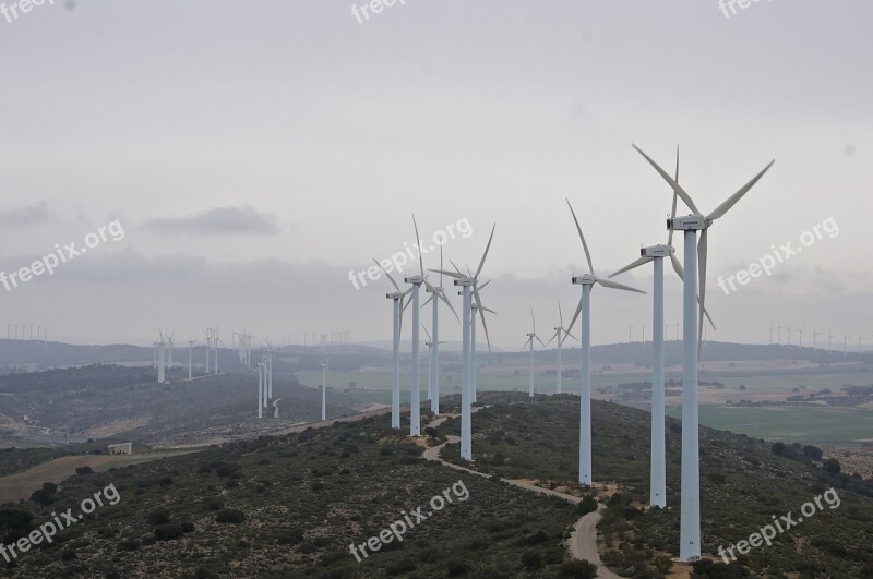 Mill Wind Windmill Landscape Renewable Energy