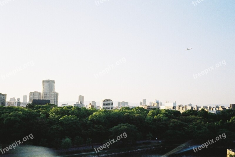 Airplane Approach Landing Above Residentail