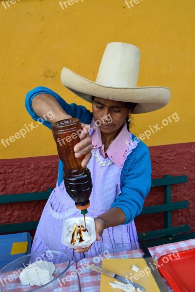 Peru Cajamarca Honey Cheese Countrywoman