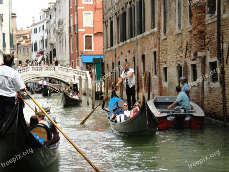 Venice Gondola Famous Canal Romantic