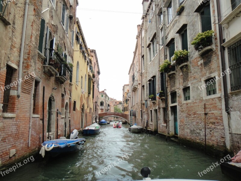 Venice Italy Water Gondola Romantic