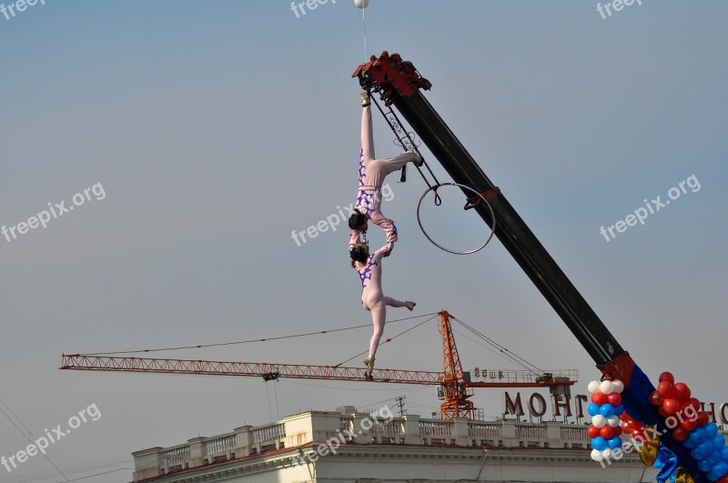 Acrobat Circus Performance Street Outdoor