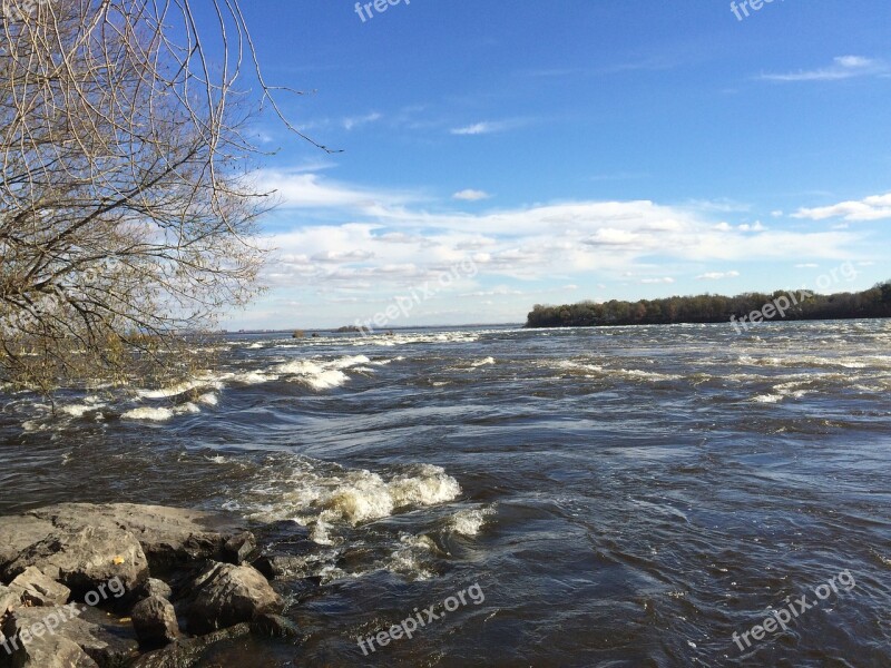 Montreal Rapids Autumn Island Free Photos