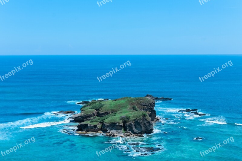 Nature Island Lonely Isolated Surrounded