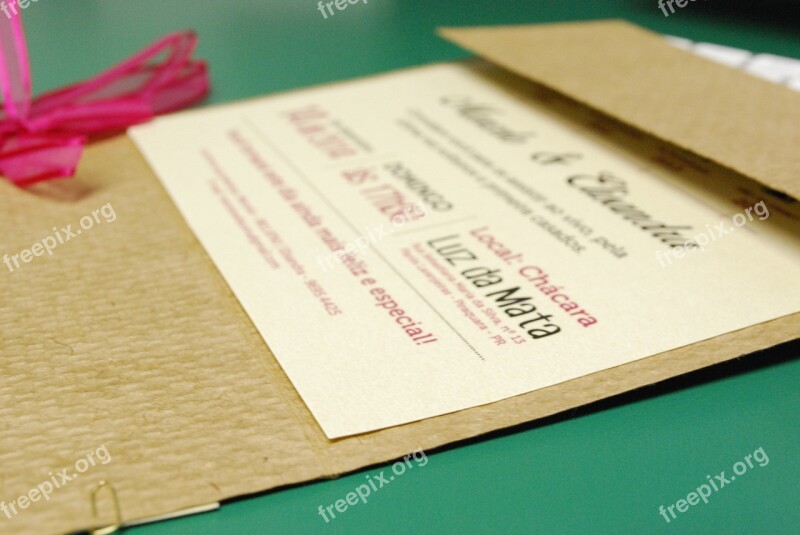 Invitation Paper Custom Marriage Bride