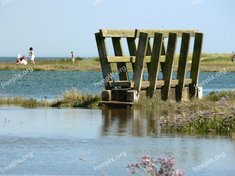 Tide Beach Bridge Flood Sea