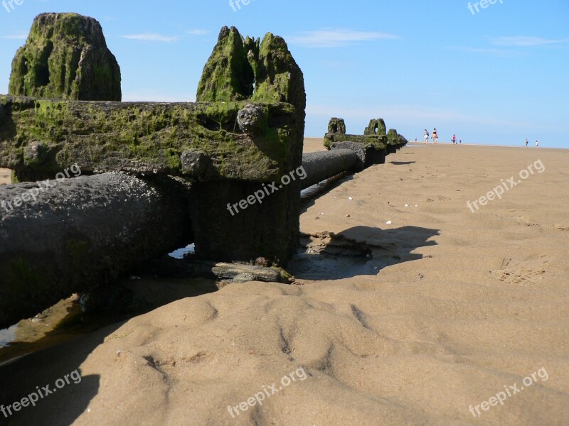 Beach Pipeline Sand Norfolk Environment