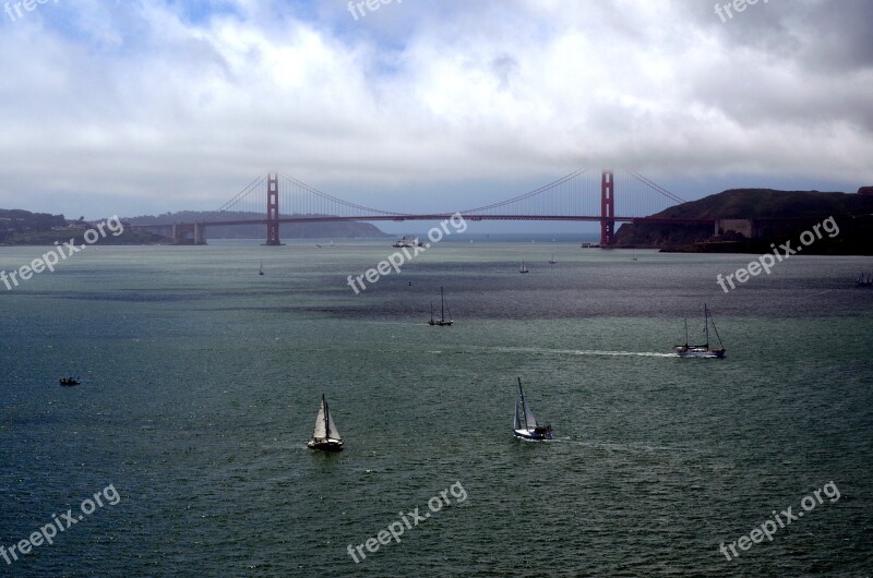 San Francisco California Bridge City Bay