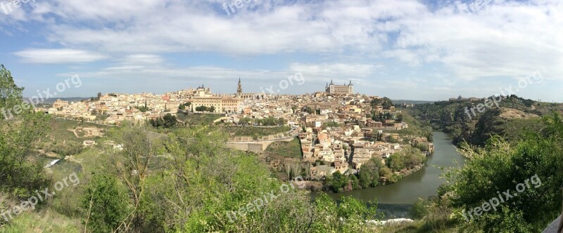 Landscape Old Town Monuments Toledo Parador