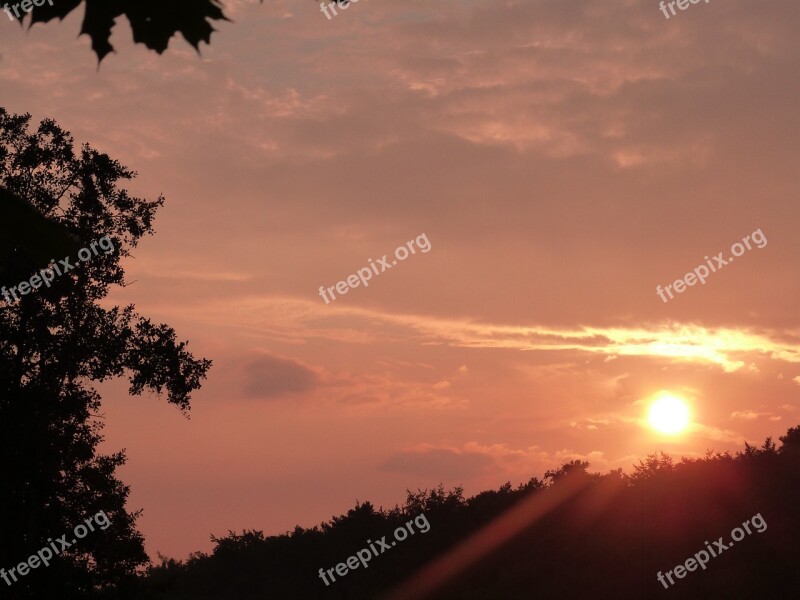 Landscape Sunset Dusk Sky Nature