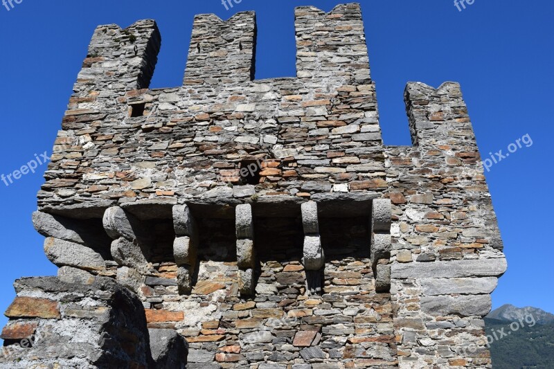 Torre Rocca Medievo Switzerland Bellinzona