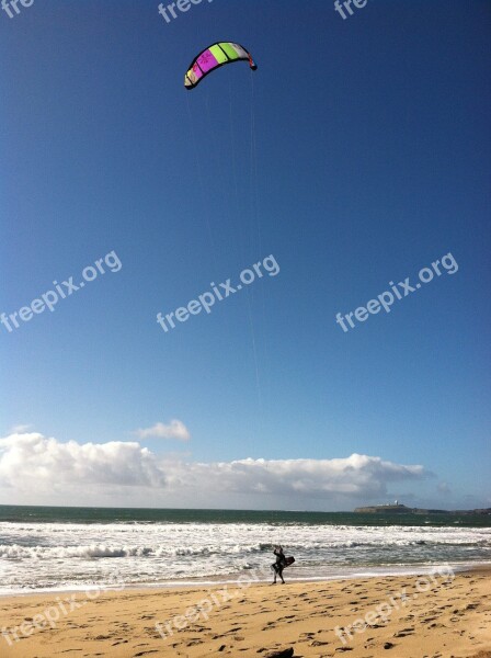 Surf Sailing Beach Seascape Ocean Surfing