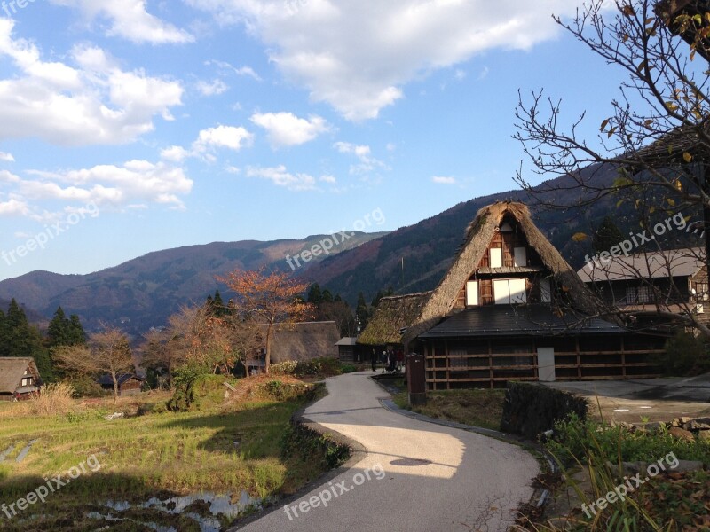 Toyama Gassho-style Ainokura Village World Heritage Site