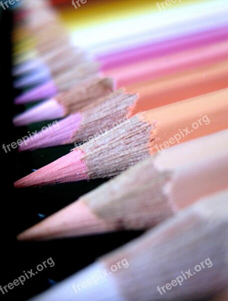 Crayons Colors Education Rainbow Pencil