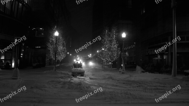 Boston Snow Blizzard Winter Free Photos