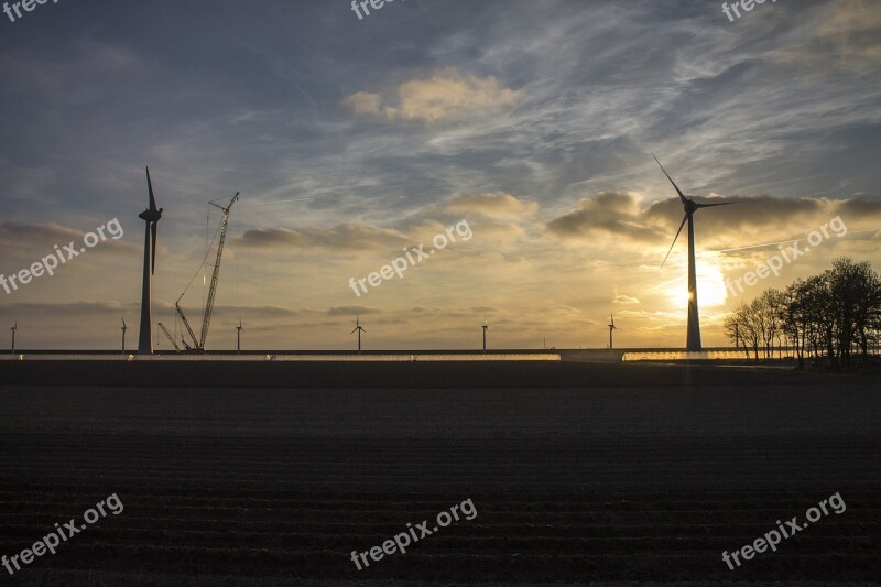 Wind Mill Energy Run Flow Power