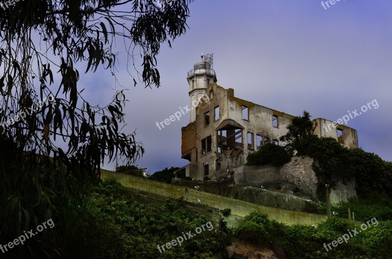 Alcatraz Bird Island Prison Ocean