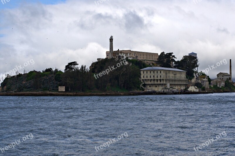 Alcatraz Bird Island Prison Ocean