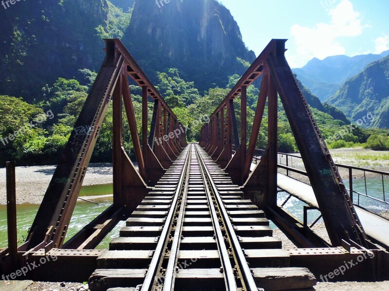 Bridge Railway Rail Rail Traffic Train