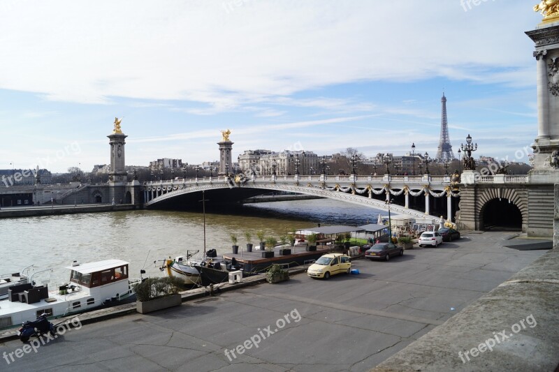 Paris Eiffel Seine Travel French