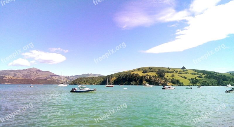 Harbor Island Canterbury Mountain Scenery