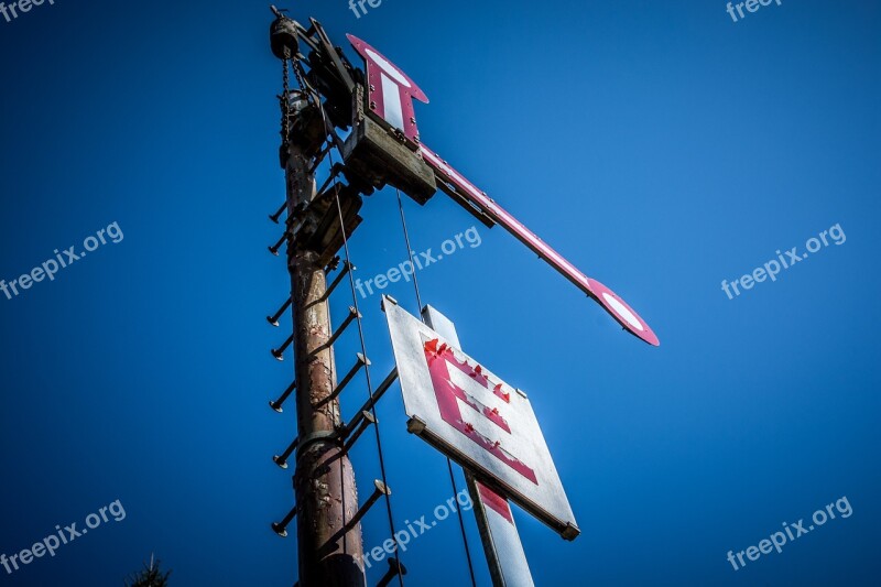 Railway Signal Railway Station Train Bundesbahn