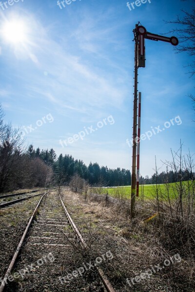 Train Signal Railway Station Rails Rail Traffic