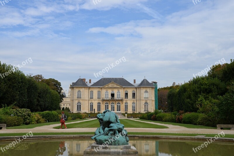 Rodin Museum Perspective Hotel Sculpture Reflection