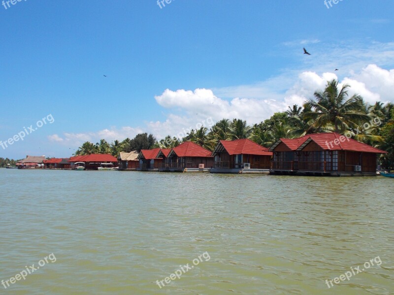 Cottages Backwaters River Trivandrum Kerala