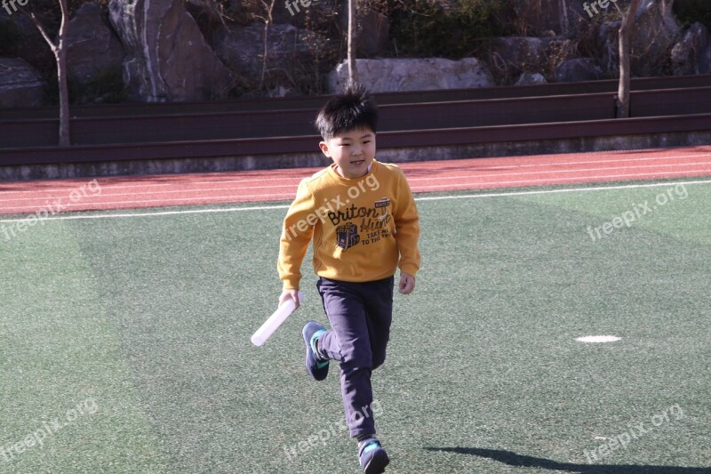 Children's Running Athletic Free Photos