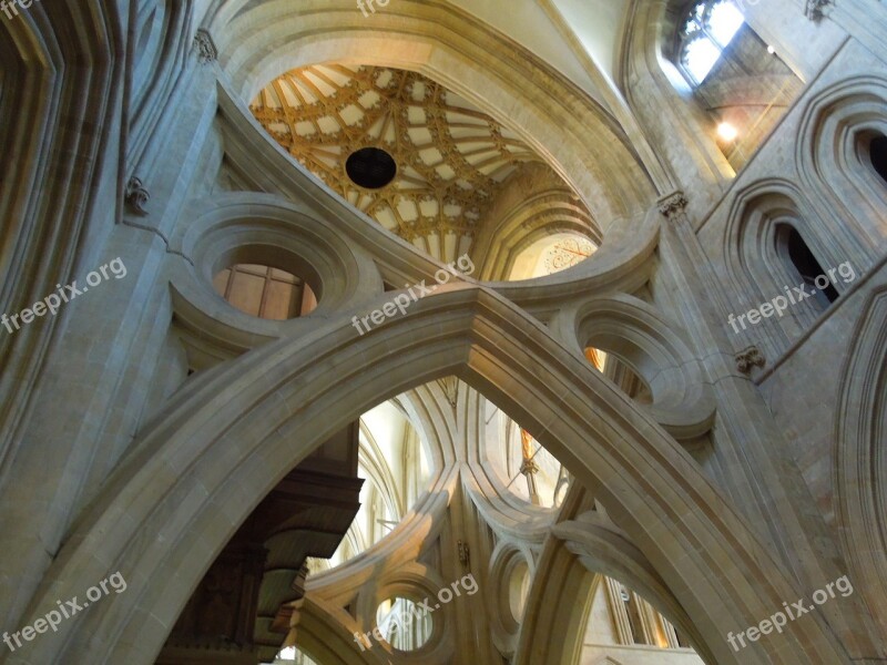 Wells Wells Cathedral Cathedral Of Wells Gothic Uk